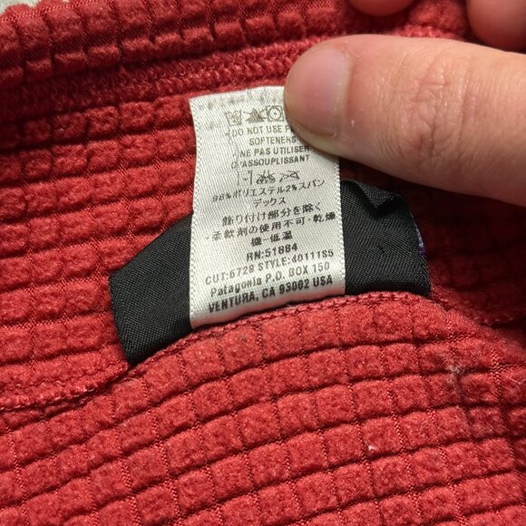 *Vintage Patagonia Women's R1 Flash Pullover - Red - Picture 5 of 9